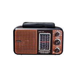 جيباس راديو FM قابل للشحن GR6836 بني / أسود