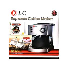 دي ال سي ماكينة صنع قهوة إسبريسو بقدرة 850 وات 7307 أسود فضي DLC-CM7307