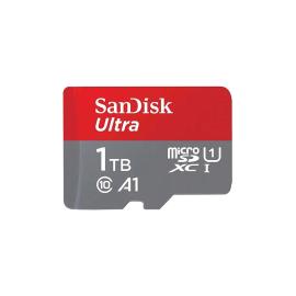 سانديسك بطاقة ذاكرة مايكرو SD ألترا مايكرو SDXC بسرعة 120 ميجابايت/ الثانية 1T00غيغابايت أحمر/رمادي