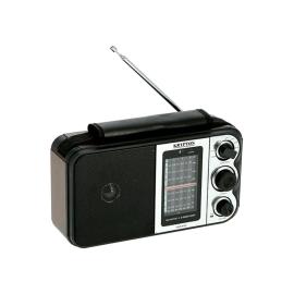 كريبتون راديو FM محمول KNR5096 أسود/فضي