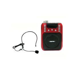 جيباس راديو صغير قابل للشحن مزود بميكروفون لاسلكي وسماعة GMP15013