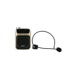 جيباس راديو صغير قابل للشحن مزود بميكروفون لاسلكي وسماعة راس GMP15012