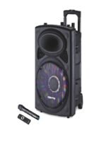 ⁦مكبر صوت مع مايك و ريموت وإضاءة جيباس GMS8519⁩ - الصورة ⁦2⁩