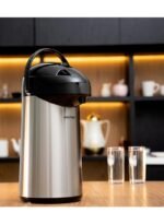 ⁦كريبتون قارورة من الفولاذ المقاوم للصدأ سعة 3.5 لتر أسود / فضي 30x30x7 سم⁩ - الصورة ⁦4⁩