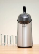 ⁦كريبتون قارورة من الفولاذ المقاوم للصدأ سعة 3.5 لتر أسود / فضي 30x30x7 سم⁩ - الصورة ⁦5⁩