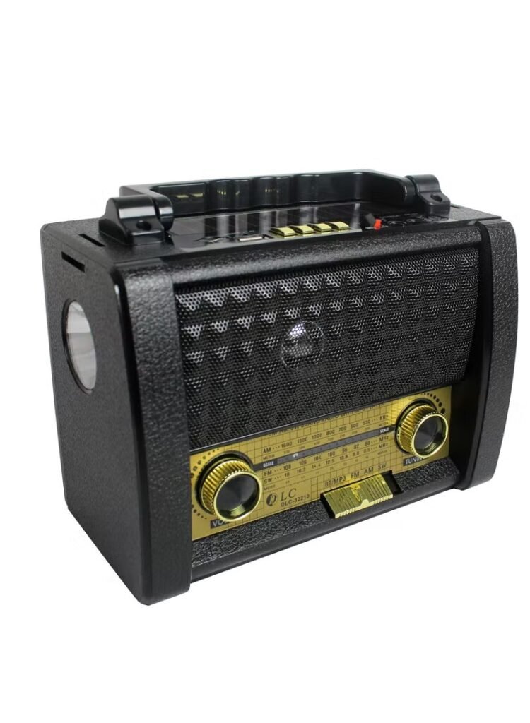 راديو وبلوتوث يعمل بالطاقة الشمسية مع مصباح DLC-32210B