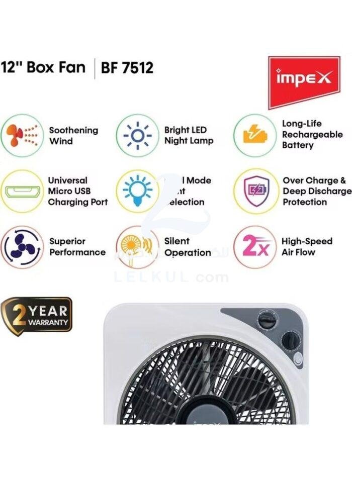 ⁦مروحة طاولة 12بوصة امبكس BF 7512⁩ - الصورة ⁦2⁩