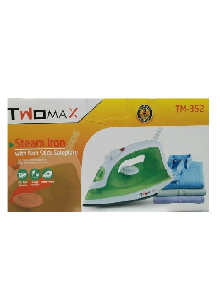 1675585884_TM-352-1 توماكس مكواة جافة أوتوماتيكية TM-352 اخضر/ابيض - الصورة 1