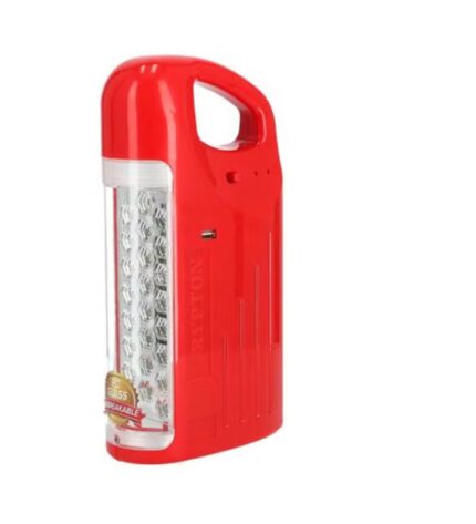 كريبتون مصباح LED قابل للشحن بتصميم جذاب لحالات الطوارئ أحمر 12x8x32سم