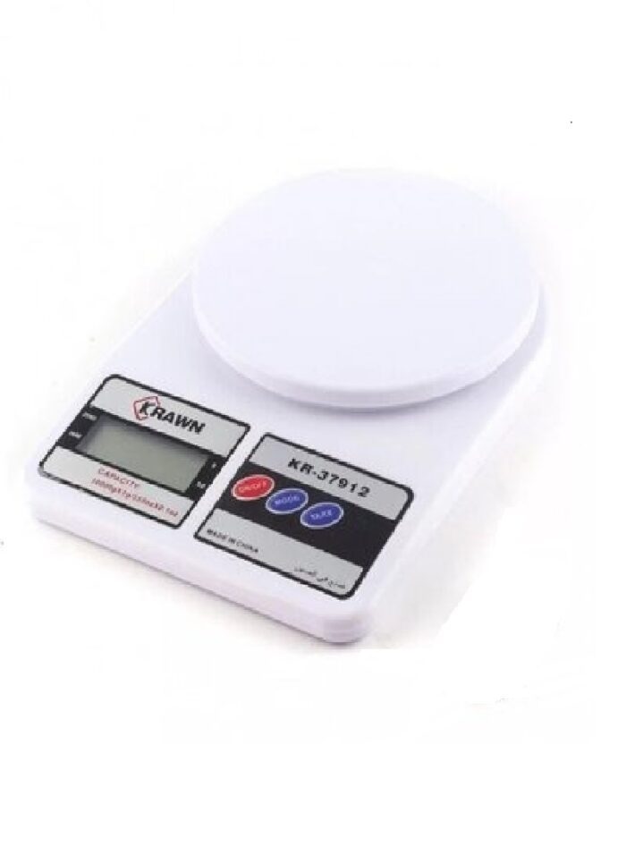 ⁦كراون ميزان مطبخ إلكتروني KR-37912 أبيض⁩ - الصورة ⁦1⁩