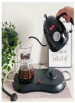 دي إل سي ماكينة صنع القهوة المتخصصة 800 مل 1000 وات DLC-KT5135B أسود / فضي - الصورة 7