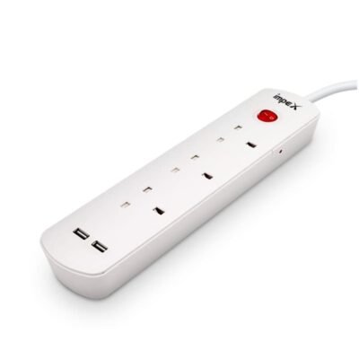توصيل كهربائية 3متر 3مقابس منفذي USB امبكس PS 7403