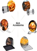 ⁦قلاية هوائية 9 في 1 سعة 10 لتر جيباس GAF37518⁩ - الصورة ⁦3⁩