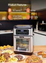 ⁦قلاية هوائية 9 في 1 سعة 10 لتر جيباس GAF37518⁩ - الصورة ⁦5⁩