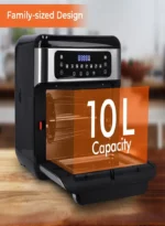 ⁦قلاية هوائية 9 في 1 سعة 10 لتر جيباس GAF37518⁩ - الصورة ⁦7⁩