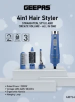 ⁦مصفف الشعر 3في1 جيباس GH714⁩ - الصورة ⁦2⁩