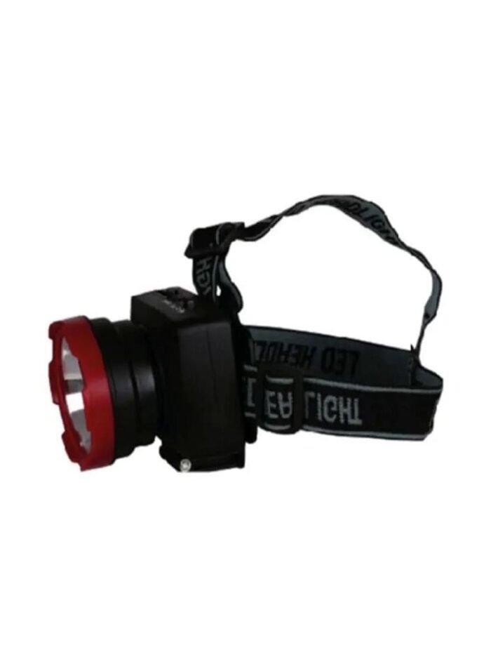 GHL5574_1 جيباس مصباح أمامي LED قابل لإعادة الشحن أسود / أحمر - الصورة 1