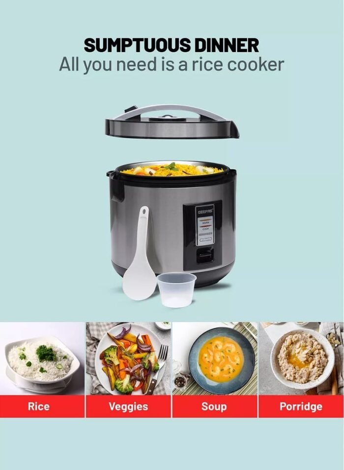 ⁦قدر طهي أرز كهربائي جيباس GRC4330⁩ - الصورة ⁦7⁩