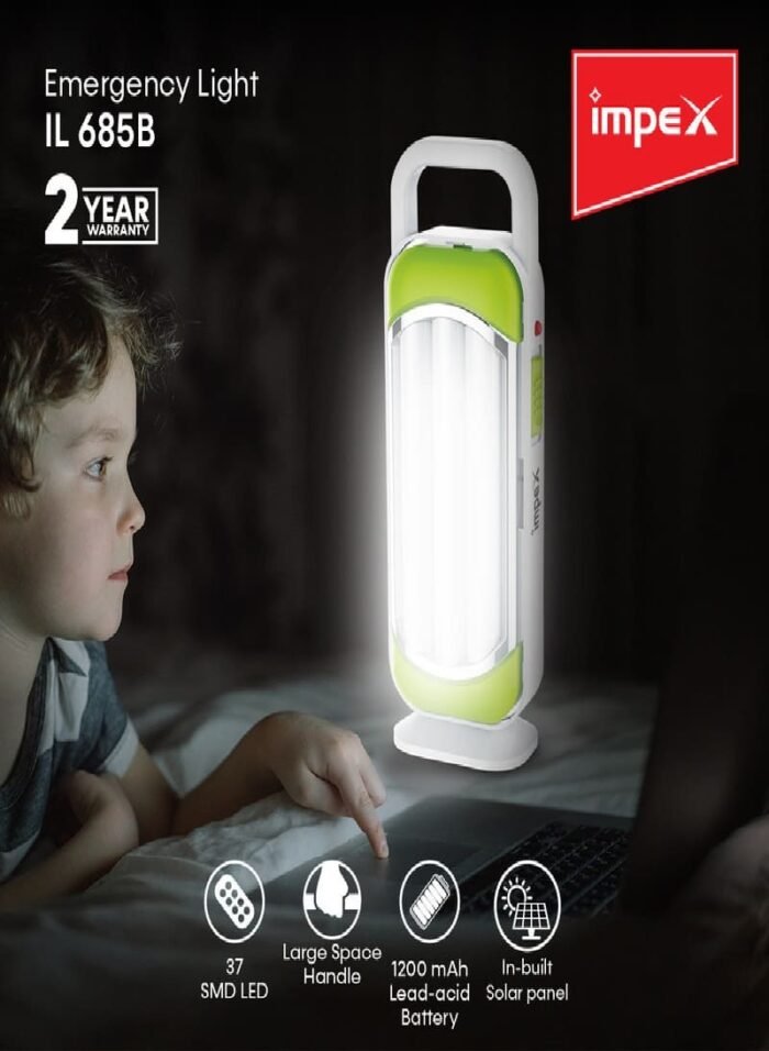 ⁦إمبكس مصباح طوارئ قابل لإعادة الشحن IL 685B 1200 مللي أمبير⁩ - الصورة ⁦2⁩