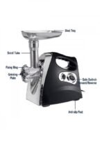 مفرمة لحم كهربائية مع وظيفة عكسية 1 كغم 2000 وات KNMG6249 أسود و فضي - الصورة 2