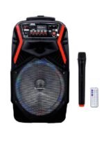 اولسن مارك سماعة حفلات قابلة للشحن مع شاشة LED OMMS1278 أسود