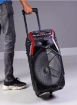 اولسن مارك سماعة حفلات قابلة للشحن مع شاشة LED OMMS1278 أسود - الصورة 2