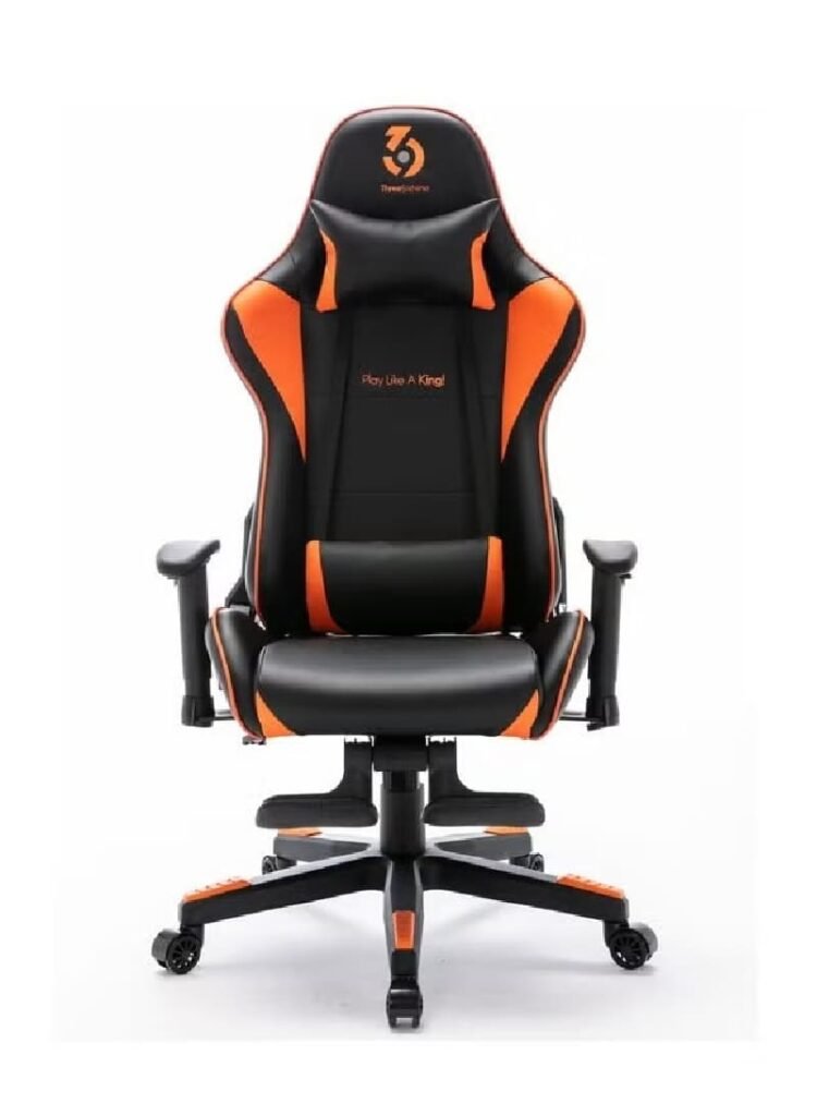 كرسي قيمنق العاب مريح 369 (برتقالي و اسود)