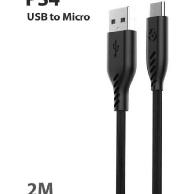 كابل USB مايكرو لبلايستيشن 4بطول 2متر