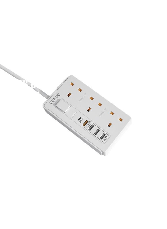 DX830_2 دينكس توصيلة كهربائية 5 متر بقوة 3250 وات ومخرج PD سريع DX830 - الصورة 1