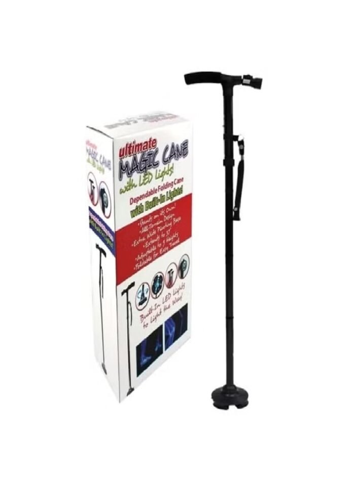 عكاز قابلة للطي مزودة بضوء LED عكاز قابلة للطي مزودة بضوء LED