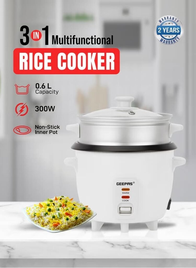 جيباس جهاز طهي الأرز 3في1 GRC4325