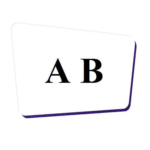 A B