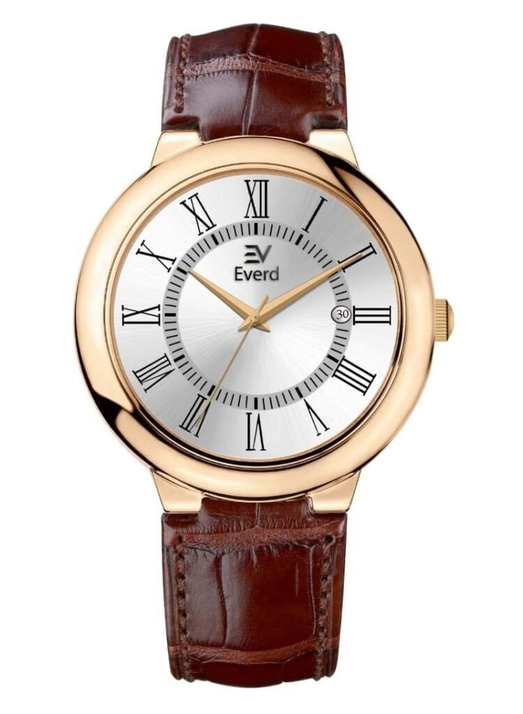 ساعة رجالي جلد