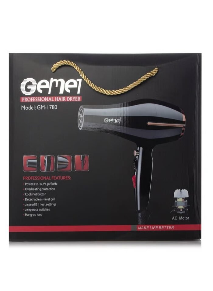 ⁦مجفف الشعر الاحترافي جيمي GM-1780⁩ - الصورة ⁦3⁩