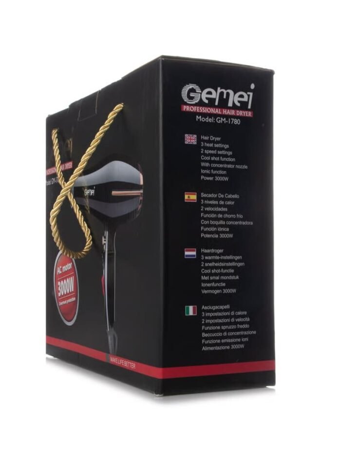 ⁦مجفف الشعر الاحترافي جيمي GM-1780⁩ - الصورة ⁦4⁩