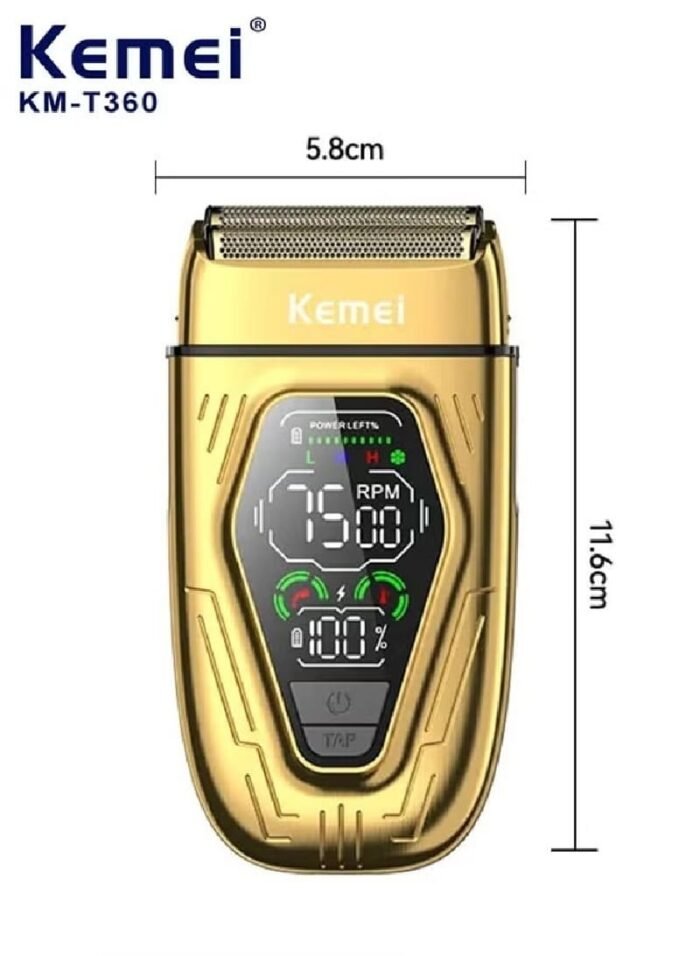 ⁦ماكينة تنعيم بشاشة ديجتال كيمي KM-T360⁩ - الصورة ⁦2⁩