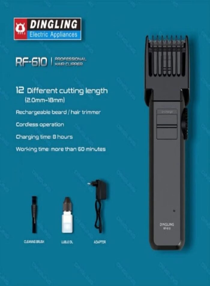 ⁦ماكينة حلاقة وتشذيب احترافية للرجال RF-610⁩ - الصورة ⁦4⁩