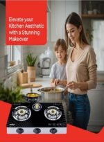 ⁦طباخة غاز زجاج بثلاثة شعلات سانفورد SF5326GC A⁩ - الصورة ⁦3⁩