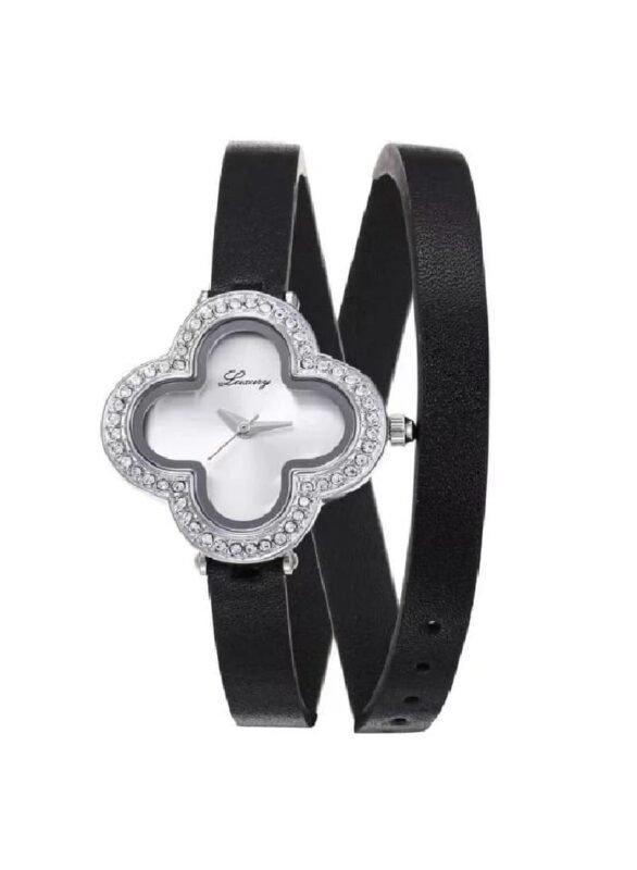 ساعة نسائي جلد