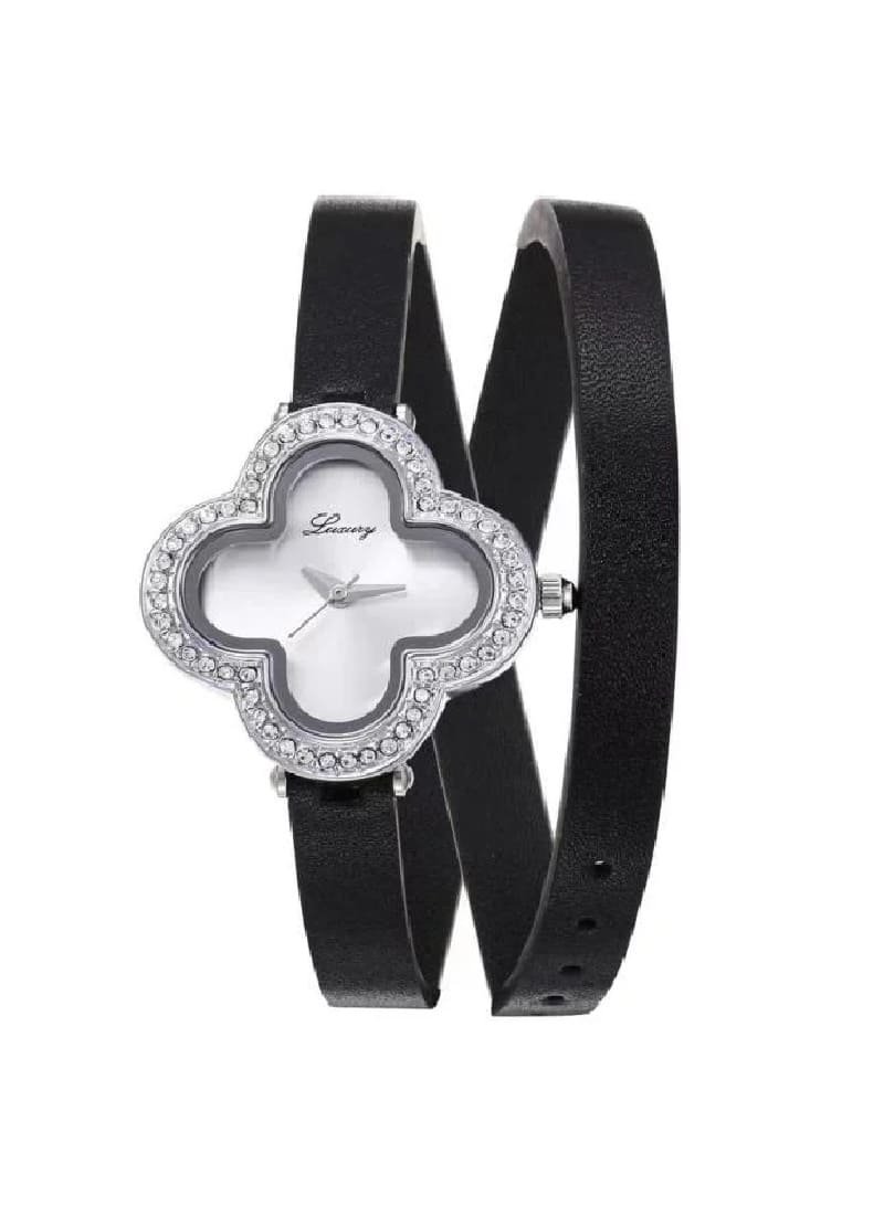 Lu0133_1 ساعة نسائي جلد