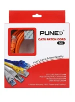 سلك كابل شبكة إنترنت CAT6 بطول 5 متر بونكس 5M CAT6 لون برتقالي عالي السرعة