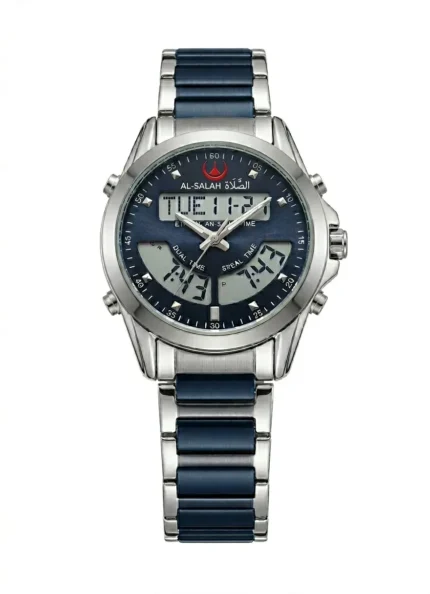ساعة للجنسين ستيل للأذان وأوقات الصلاة AL-504
