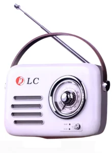 راديو محمول كلاسيكي و مكبر صوت