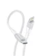 كابل شحن سريع بونكس JY-441 من Type-C إلى Lightning بقوة 120 واط و6 أمبير لون أبيض.