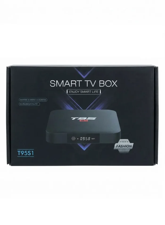⁦جهاز سمارت تي في بوكس T95S1 بدقة 4K⁩ - الصورة ⁦2⁩