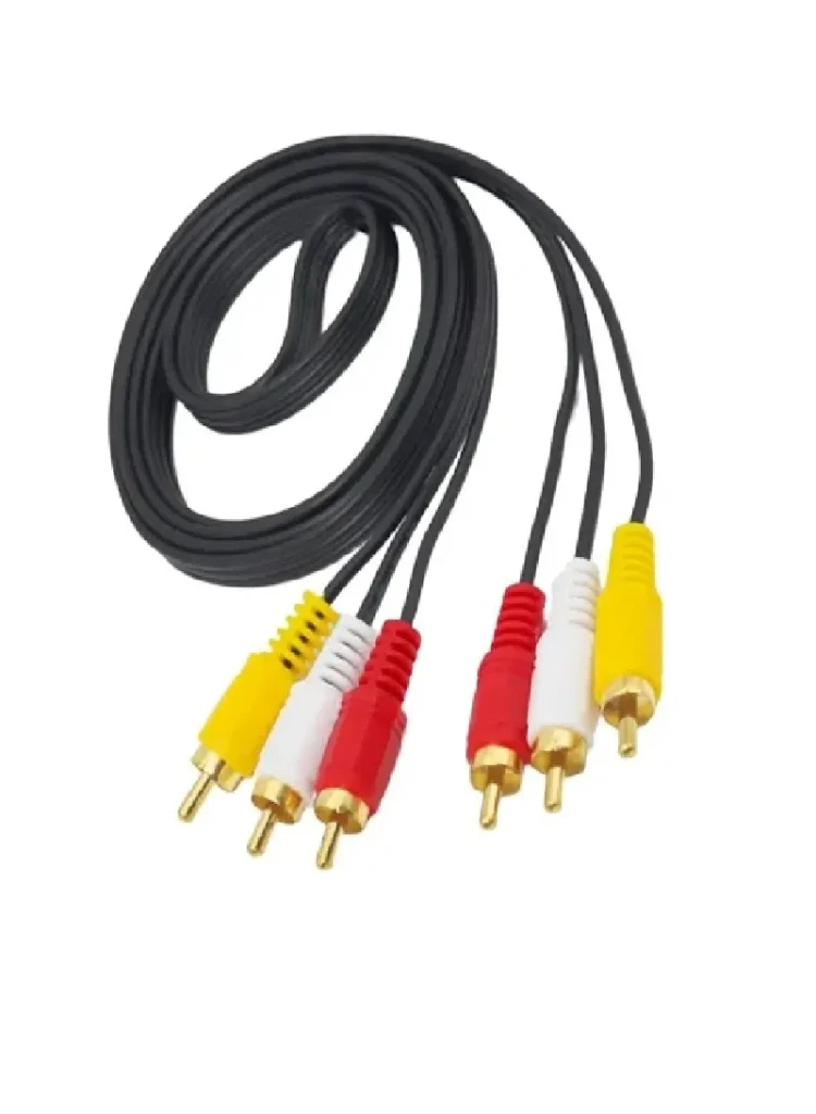 كيبل توصيل الصوت والصورة 3RCA إلى 3RCA من بيونكس 1.5M لمتجر للكل